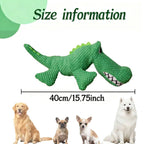 Dinosaur Plush Interactive Dog Toy with Sound