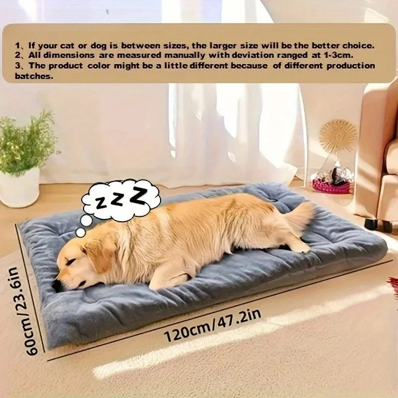Large Plush Dog Bed Sofa Thickened Fiber Pet Mat