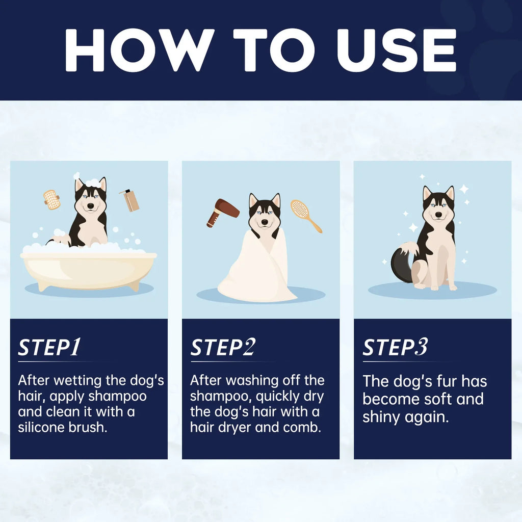 Pet Shampoo for Cats and Dogs - 200ml Odor Removal
