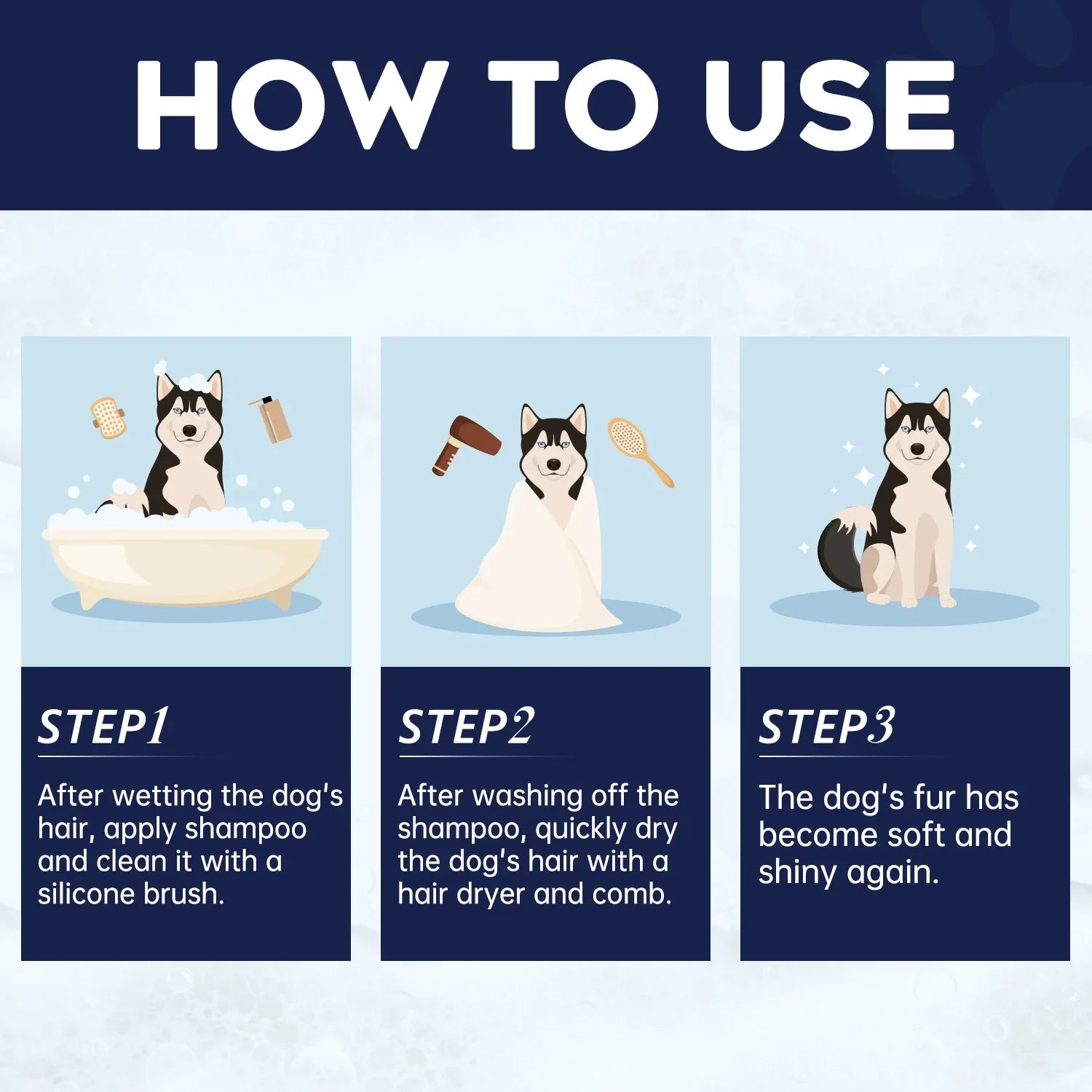 Pet Shampoo for Cats and Dogs - 200ml Odor Removal